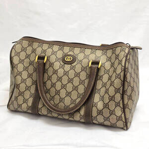 Gucci Boston Bag Handbag GG Beige